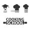 Cooking school logo. Cooking Academy. Vector illustration.