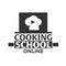 Cooking school logo. Cooking Academy. Vector illustration.