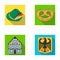 Cooking, symbols, clothing and other web icon in flat style.Building, structure, architecture, icons in set collection.