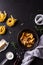 Cooking - tagliatelle with chanterelle mushrooms - ingredients