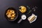 Cooking - tagliatelle with chanterelle mushrooms - ingredients