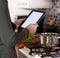 Cooking, technology and home concept