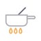 Cooking thin color line vector icon