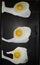Cooking three eggs
