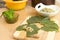 Cooking Turkish food stuffed grape leaves