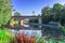 Cooks river in Canterbury Sydney NSW Australia on a beautiful Spring afternoon magical colours