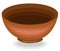 Cookware. A bowl is needed in the kitchen in the kitchen. It is preparing food and pouring lunch. Clay bowl for a healthy diet.
