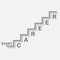 Cool bisiness career ladder icon on gray background with text