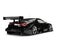 Cool black sports super car - rear view