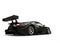 Cool black sports super car - tail view