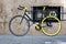 Cool black and yellow bike