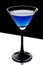 Cool blue cocktail