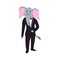 cool boss stel elephant animal