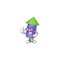 Cool Businessman dot fireworks rocket mascot cartoon character