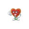 Cool Businessman love cookies mascot cartoon character