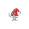 Cool Businessman santa claus hat mascot cartoon character