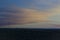 The cool calm sunset over the wyoming countryside.