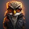 Cool Cartoon Owl: Realistic Portraitures With A Twist