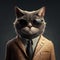 Cool Cat in a Suit and Shades, generative ai