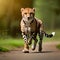 Cool cheetah - ai generated image