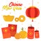 cool chinese new year supplies vector design collection