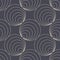 Cool Circles Outline Seamless Pattern Trend Vector Classy Abstract Background