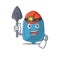 Cool clever Miner hot water bag cartoon character design