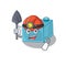 Cool clever Miner lego brick toys cartoon character design