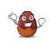 Cool confident Successful chocolate egg cartoon character style