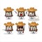 Cool cowboy chocolate cake sweet cartoon character with a cute hat