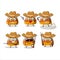 Cool cowboy gummy corn cartoon character with a cute hat