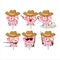 Cool cowboy pink swirl candy cartoon character with a cute hat