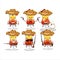 Cool cowboy tequila sunrise cartoon character with a cute hat