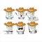 Cool cowboy tuica cartoon character with a cute hat
