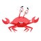 Cool crab. Funny monster