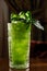 Cool cucumber cocktail with mint