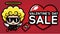 cool cute cupid characters with valentine\\\'s day sale greetings