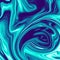 Cool Dark Blue Chromatic Liquid Marble Illustration