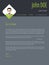 Cool dark resume cover letter cv template