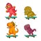 Cool dinosaur, dino listening music. Cartoon mascot for children, kids clothing. Fashionable illustration for t-shirt