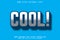 Cool editable text effect emboss modern style