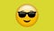 Cool emoji wearing sunglasses