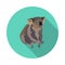 Cool flat Koala icon