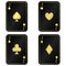 Cool Four Jacks cards. Black with gold cards