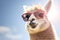 Cool funny alpaca