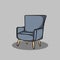 cool gray vector chair design