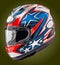 cool helmet star pattern