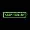 Cool Illustration of simple and elegant keep healthy letters