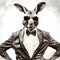 Cool Kangaroo: Surreal Portraiture With A Corporate Punk Twist