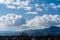 Cool Landscape view of beautiful sky over valley hills